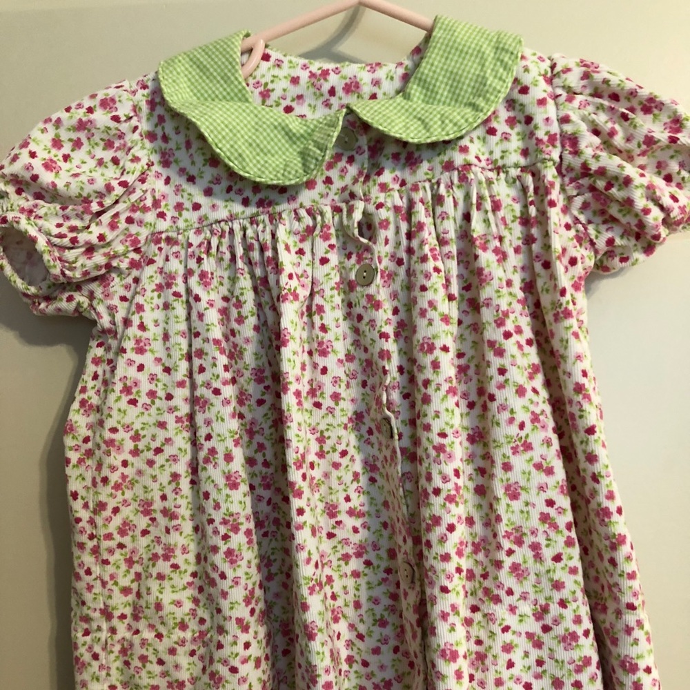 Corduroy floral dress, infant